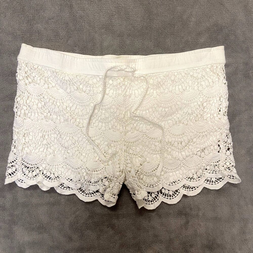 White Lace Shorts
